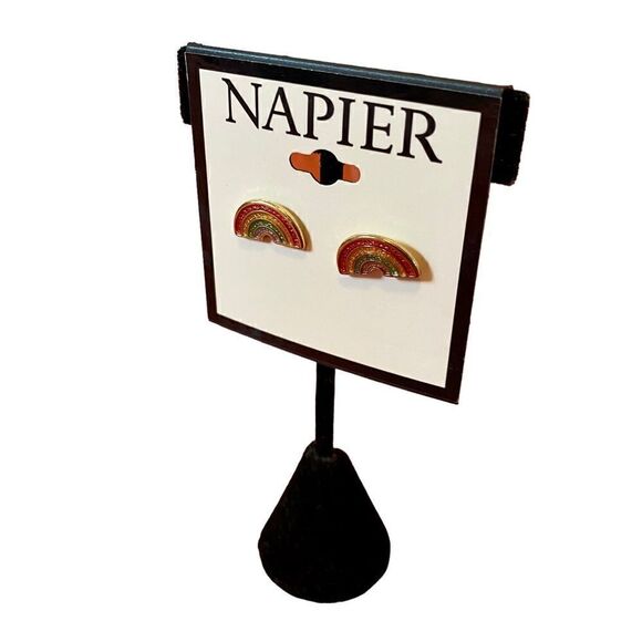 Napier Small Rainbow Post Earrings - Picture 4 of 6